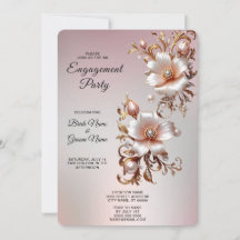 Noivado Floral Rosa Decorativo