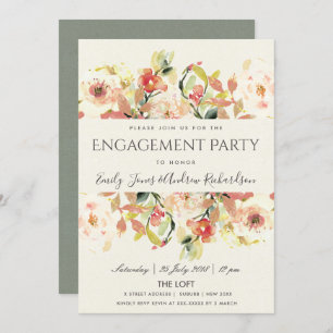 CONVITES NOIVADO FLORORAL DE COR DA ÁGUA DO PINO SUBTÂNEO