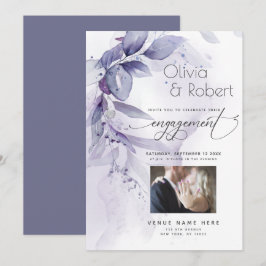 Convites Noivado | Folhagem Dusty Plum Wispy