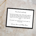 Convites Noivado Negro quebrado foi cancelado<br><div class="desc">Anúncio de cancelamento de casamento elegante e minimalista para informar seus convidados que o casamento não acontecerá mais com fontes pretas elegantes contra fundo branco e uma fronteira negra e cinza. Anúncio de noivado quebrado em um design simples e elegante.</div>