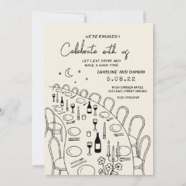 Convites Noivado retrorreflector de pintura manual