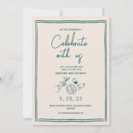 Convites Noivado retrorreflector de pintura manual