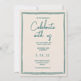 Convites Noivado retrorreflector de pintura manual