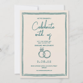 Convites Noivado retrorreflector de pintura manual