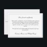 Convites Noivado Simples e Elegante Cancelado Casamento<br><div class="desc">Anúncio de cancelamento de casamento elegante e minimalista para informar seus convidados que o casamento não acontecerá mais com fontes pretas elegantes contra fundo branco. Anúncio de noivado quebrado em um design simples e elegante.</div>