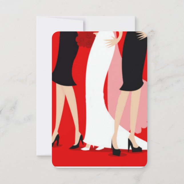 Convites Noivas e Damas de Honra (Verso)