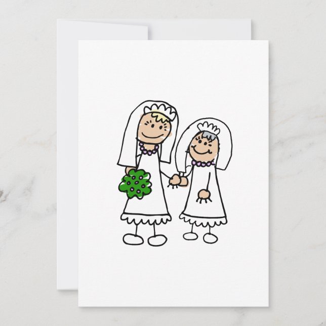 Convites Noivas jovens e velhas (Frente)