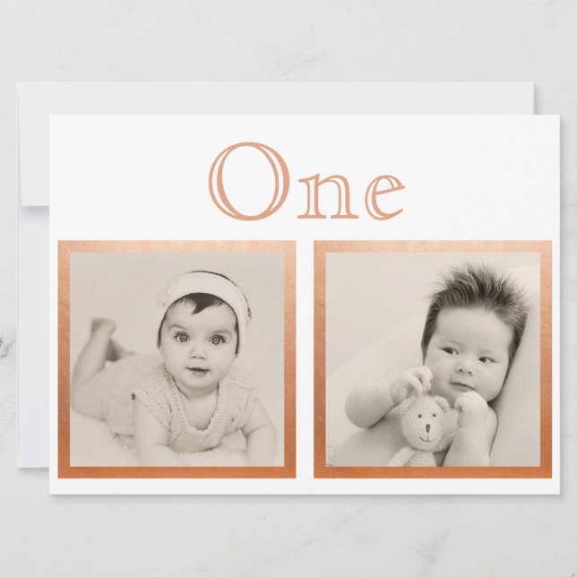 Convites Noivo Noiva Número da Mesa em Rose Gold Personaliz (Frente)