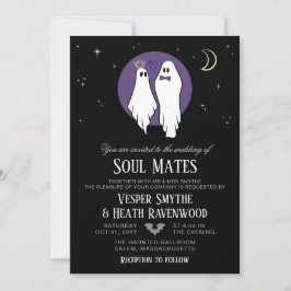 Convites Noivos Fantasmas Assombrados Casamento de Hallowee