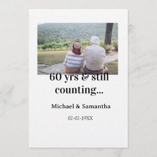 Convites nome da foto de aniversário de 60 anos ainda conta