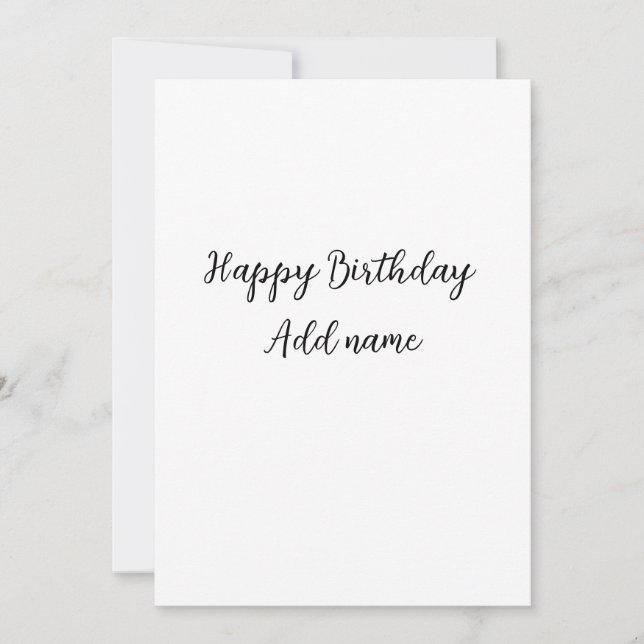 Convites Nome de adição de aniversário de feliz título míni (Frente)
