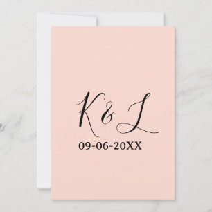 Convites nome do casal de casamento data letra fundo pastel