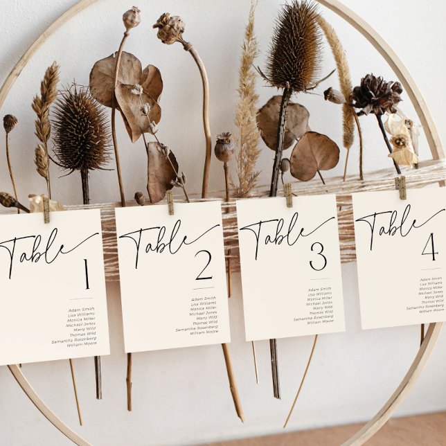 Convites Nome mínimo de Mesa preto e branco do Chá de panel (Criador carregado)