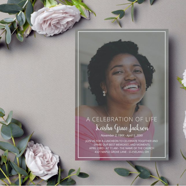 Convites Nome na Celebração de Fotos de Script da Vida (Criador carregado)