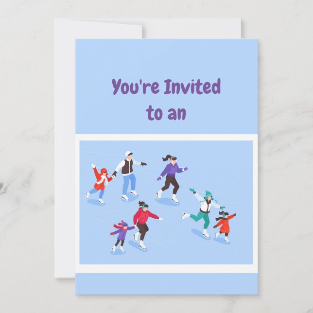 Convites Nome Personalizado Aniversário de Ice de Aniversár (Frente)