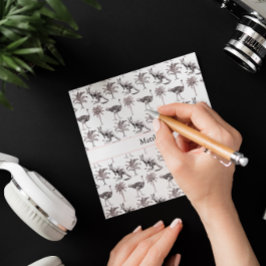 Convites Nome Personalizado Canguru e Avestruz Vintage