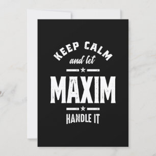 Convites Nome Personalizado Maxim Aniversário