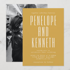 Convites Nomes de Negrito Tipografia Retroativa Casamento d