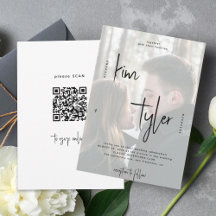 Nomes de script de QR CODE modernos para foto de c