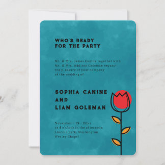 Convites Nomes dos Pais Elegantes Ambos | Casamento Azul Pa