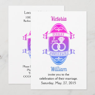 Convites Nono aniversário de casamento tradicional cerâmica