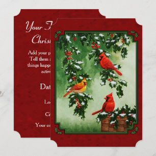 Convites Nortes e Holly Red