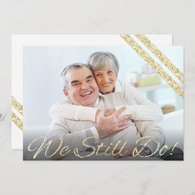 Convites Nós Ainda Fazemos! | Modern 50th Anniversary (Frente/Verso)