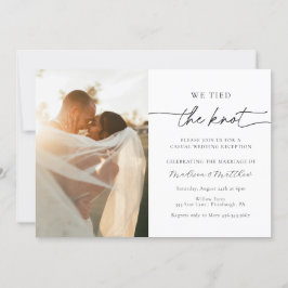 Convites Nós amarramos a Recepção de casamento de Elopement