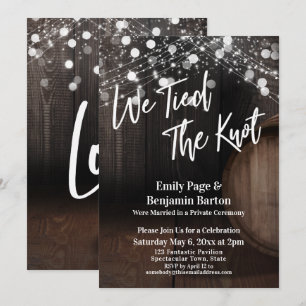 Convites Nós amarramos o barril de vinho e as luzes