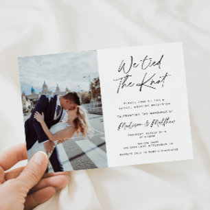 Convites Nós Amarramos O Elopete Do Nó / Recepção de casame