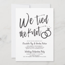 Convites Nós Amarrámos o Nó | Festa Pós-Casamento