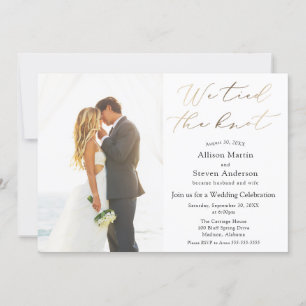 Convites Nós amarrámos o nó Recepção de Casamento