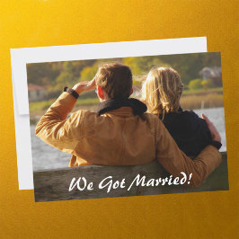 Convites Nos Casamos! Foto personalizada de Festa de casame