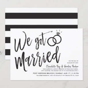Convites Nos Casamos   Partido Brunch de Casamento poste