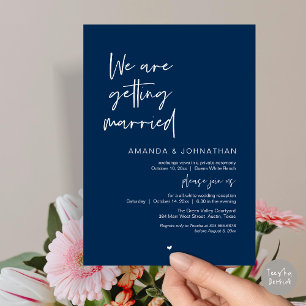 Convites Nós estamos nos casando, Celebração de Casamento M