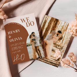 Convites Nós Fazemos | Arch Modern Terracotta Bold Wedding