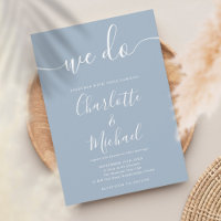 Nós Fazemos Casamento de Script de Assinatura Azul