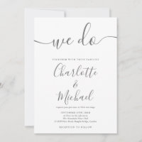 Nós Fazemos Casamento de Script de Assinatura Cinz