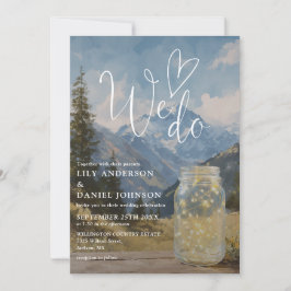 Convites Nós Fazemos Casamento Rústico Boho em Jarro de Ped