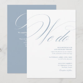 Convites Nós Fazemos Código QR de Letra Elegante Casamento