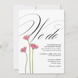 Convites Nós Fazemos Elegante Floral Flores Silvestres Códi