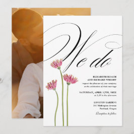 Convites Nós Fazemos Elegante Floral Flores Silvestres Foto