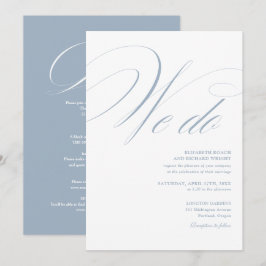 Convites Nós Fazemos Elegante Script Tudo Em Um Casamento A