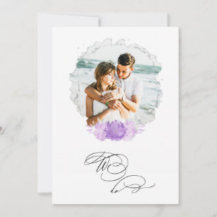 Convites *~* NÓS FAZEMOS FOTO RSVP + QR AR6 Casamento Flor