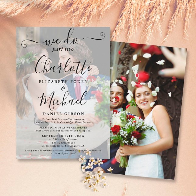 Convites Nós Fazemos Parte Dois Casamento 2 Foto Sequência  (Criador carregado)
