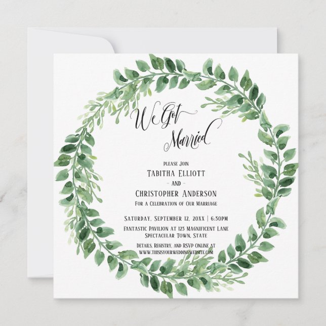 Convites Nós Ficamos Casados Roteiro Elaborado Coroa de Fol (Frente)