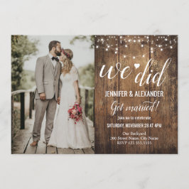 Convites Nós Fizemos Recepção de Casamento