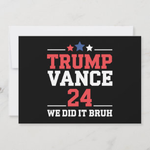 Convites Nós Ganhamos Trump Vance 47º
