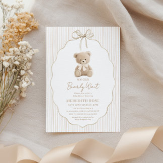 Convites Nós Mal Podemos Esperar Chuv Baby Shower Menino Li
