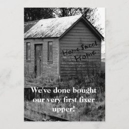 Convites Nós movemos o Housewarming da barraca do país